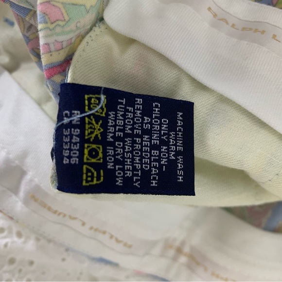 Ralph Lauren Golf Womens Paisley Bermuda Shorts Size 12 Pockets Colorful - Picture 5 of 11